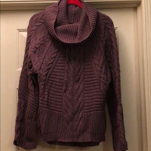 purple sweater